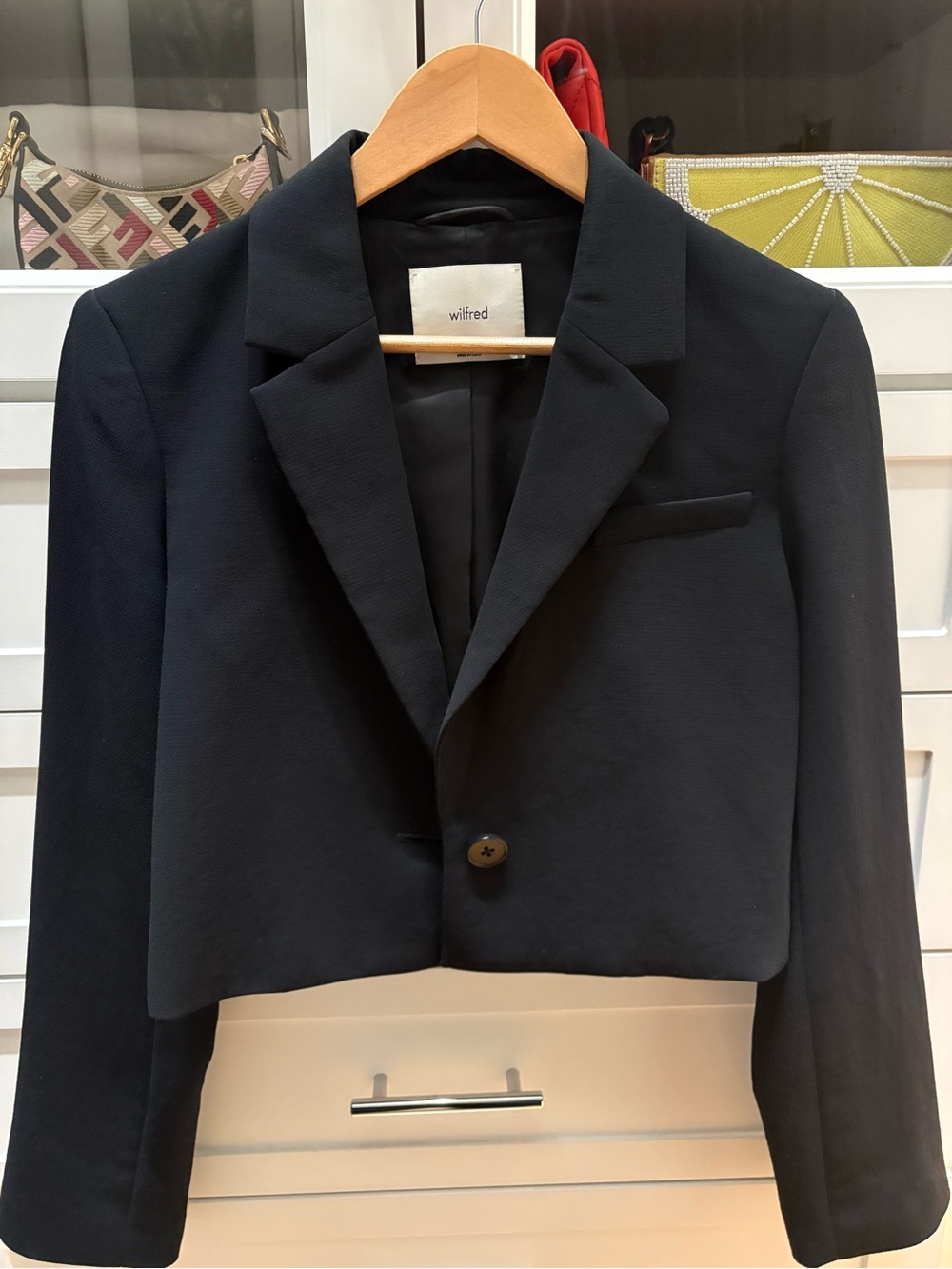 Wilfred Black Blazer - Single-Breasted Tailored Style